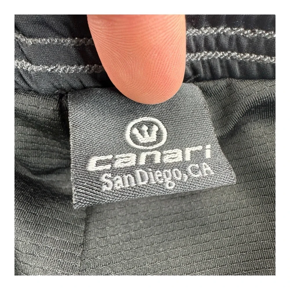 Canari Black Padded Bicycling Cargo‎ Shorts Cut #12090 Mens Size 32x11.5